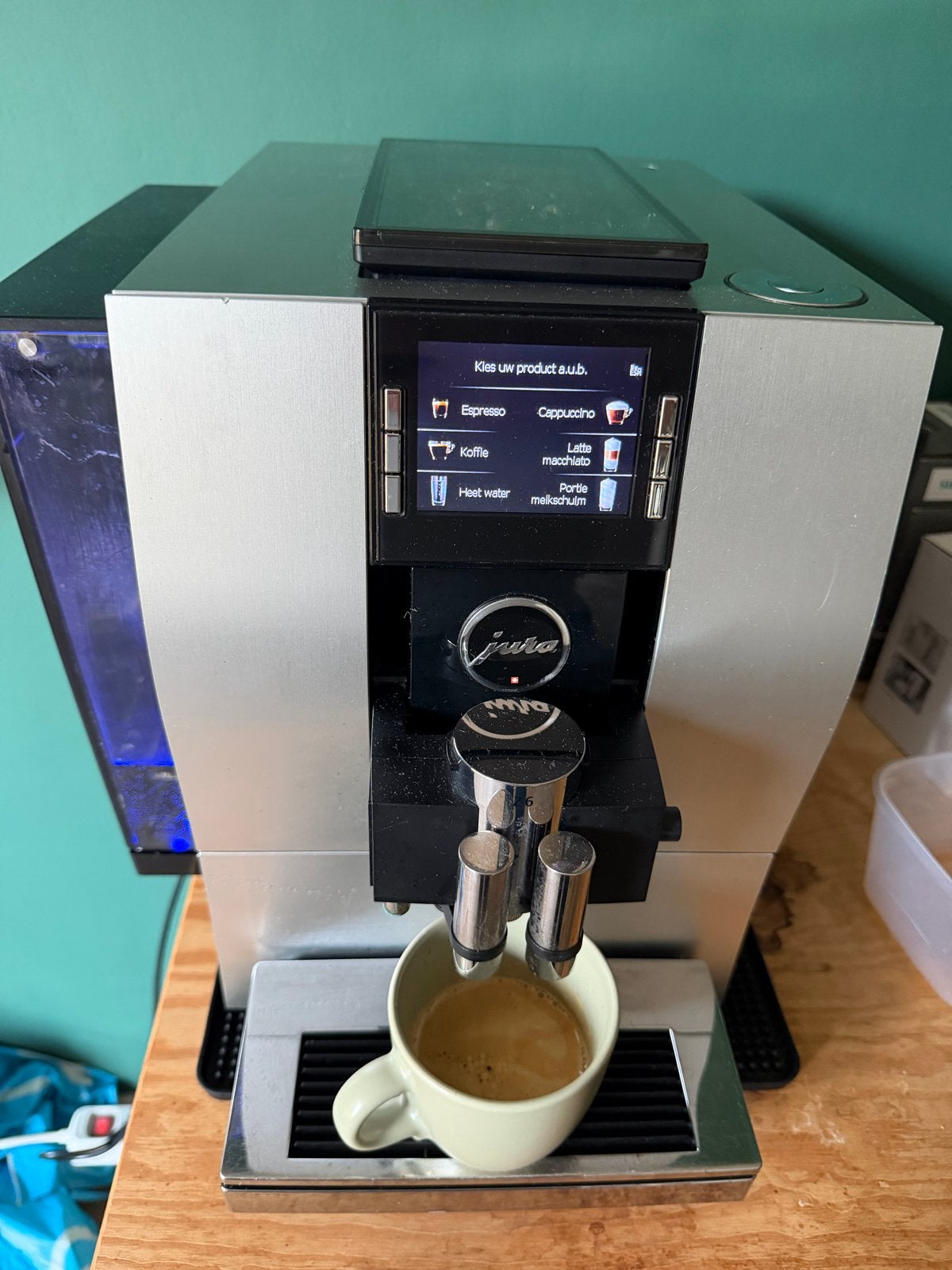 Jura Z6 Platinum in uitstekende staat., Witgoed en Apparatuur, Koffiezetapparaten, Ophalen, Afneembaar waterreservoir, Gebruikt