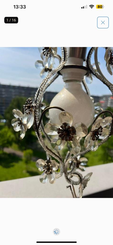 Laura Ashley Flower Pendant, Ophalen of Verzenden, Gebruikt, Minder dan 50 cm