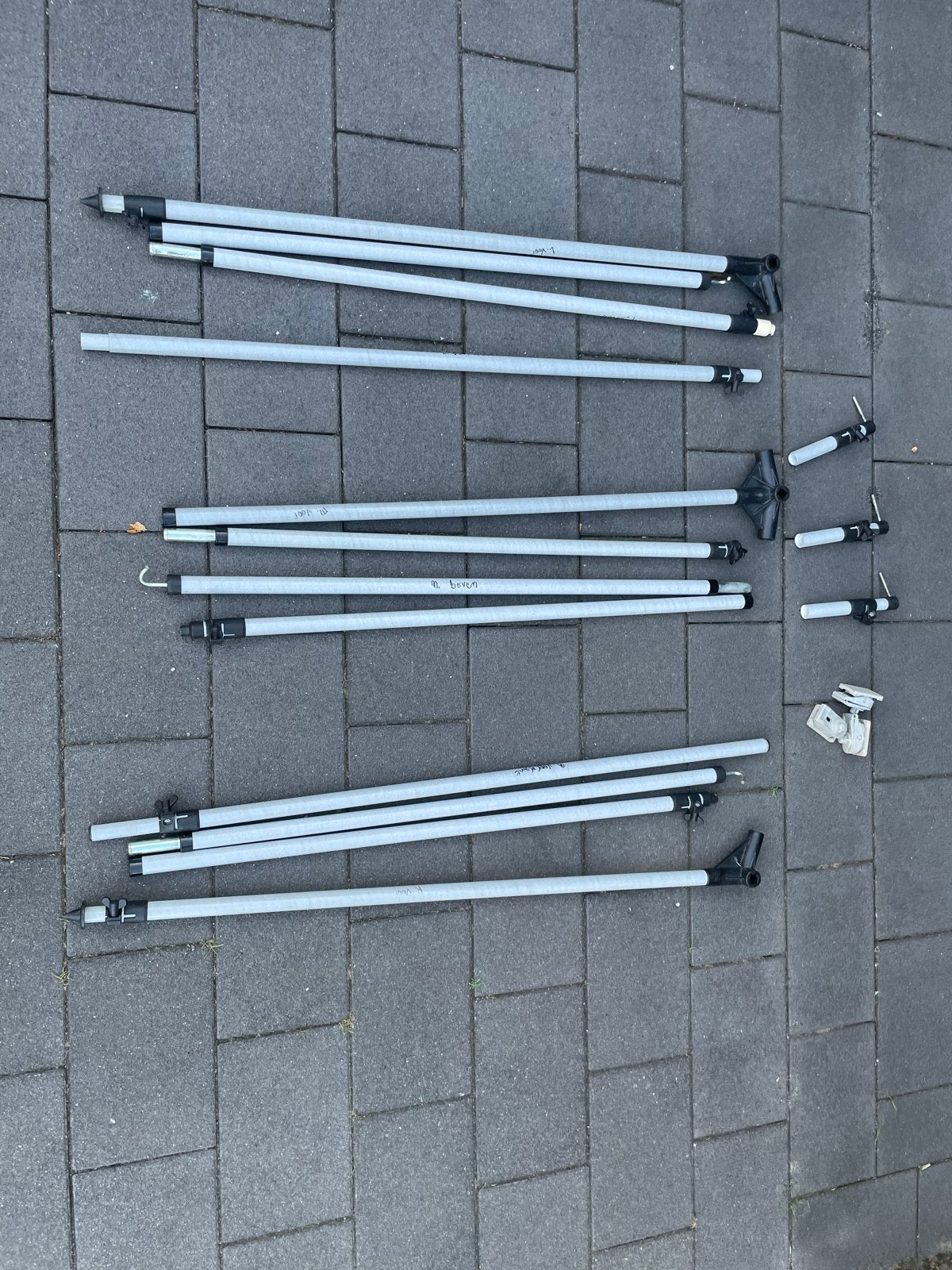 Dorema voortent stokken lichtgewicht, Ophalen of Verzenden, Gebruikt