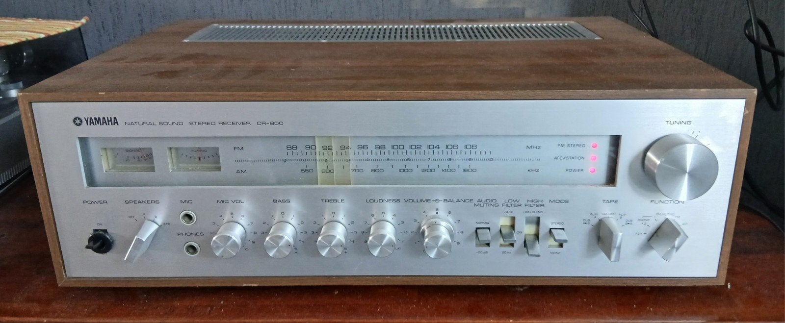 Yamaha CR-800 Stereo Receiver, Gebruikt, Yamaha, Ophalen of Verzenden, Minder dan 60 watt