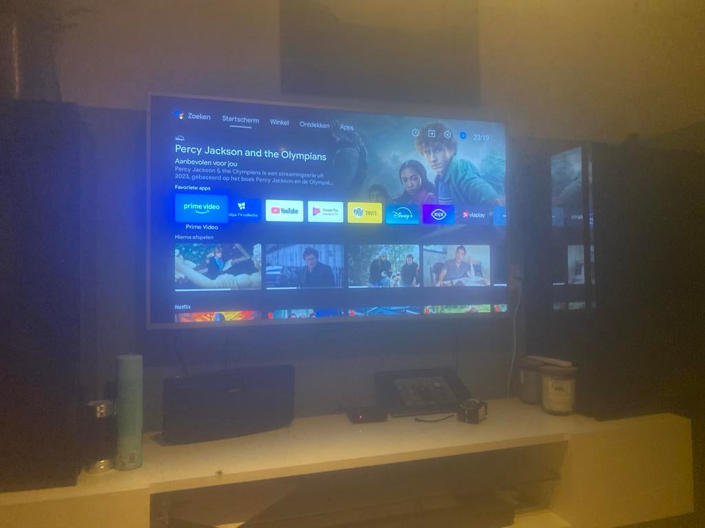 Philips The One 58 inch Smart TV - Zonder voet, Ophalen, Zo goed als nieuw