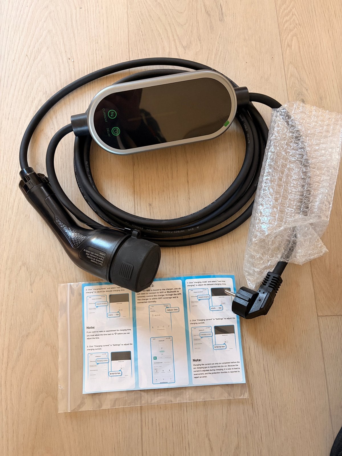 EV lader type 2 16A nieuw, in tas. Auto lader, Auto diversen, Ophalen of Verzenden, Nieuw, Laadkabel