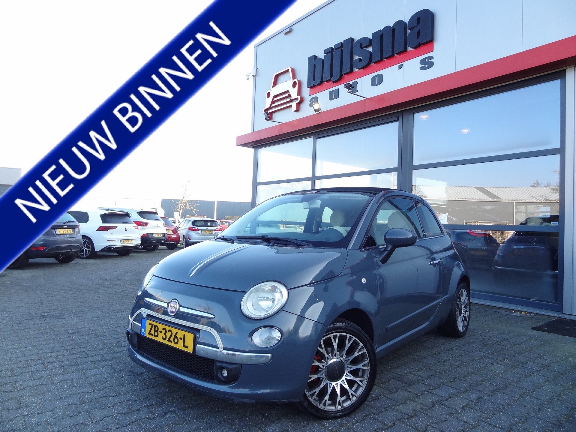 Fiat 500 CABRIO | 1.2 Lounge | CLIMATE CONTROL | LMV | ELEKT, Euro 5, Stof, Gebruikt, 4 cilinders