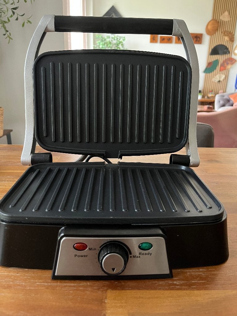 Contact grill, Ophalen, Gebruikt, Zwart, Overige materialen