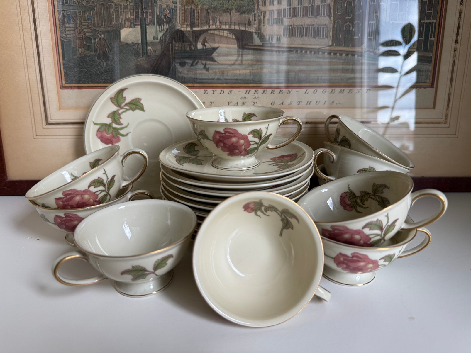 Rosethal Winifred koffiekopjes met schoteltjes, Antiek en Kunst, Ophalen of Verzenden