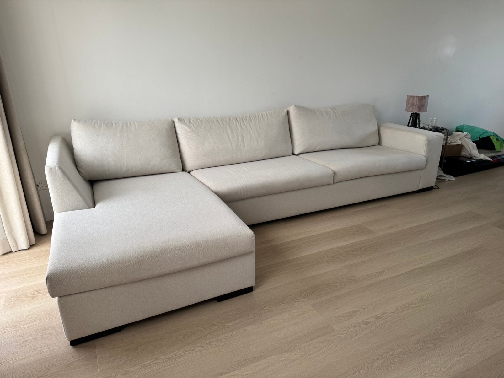 Basso Bankstel (345x165 cm), Ophalen, Zo goed als nieuw, Stof