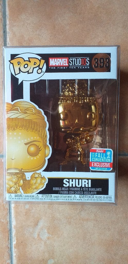 Marvel black panther shuri gold convention funko pop, Ophalen of Verzenden, Nieuw