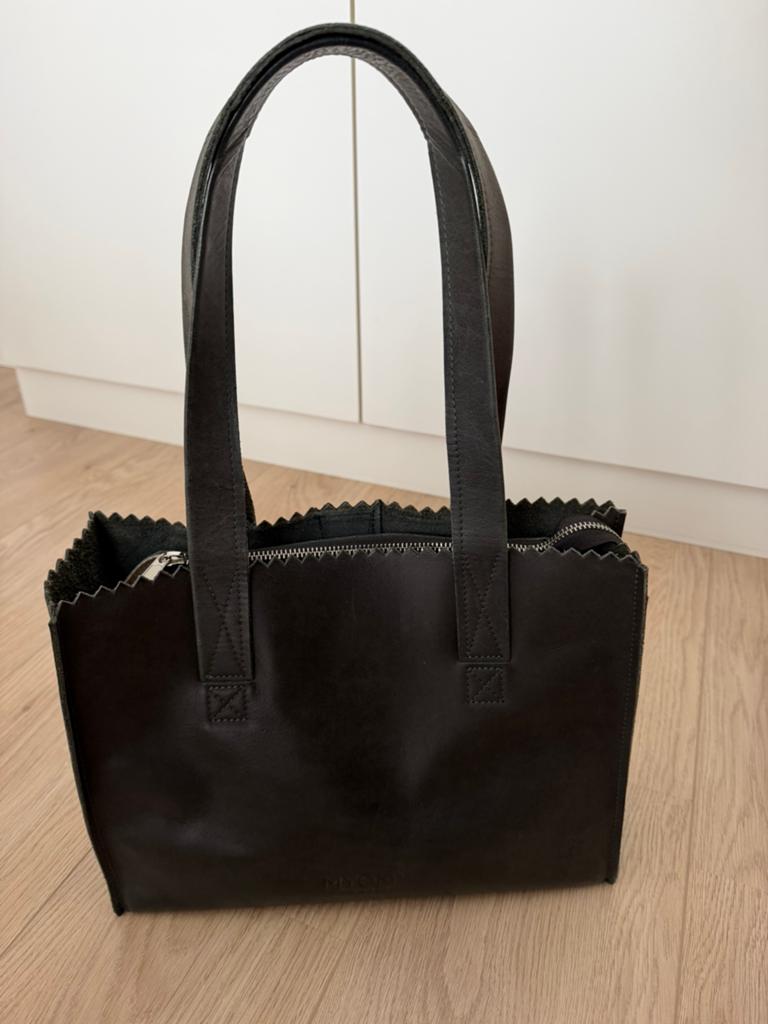 MYOMY Paperbag Schoudertas, Ophalen of Verzenden, Zo goed als nieuw, Zwart, Schoudertasje
