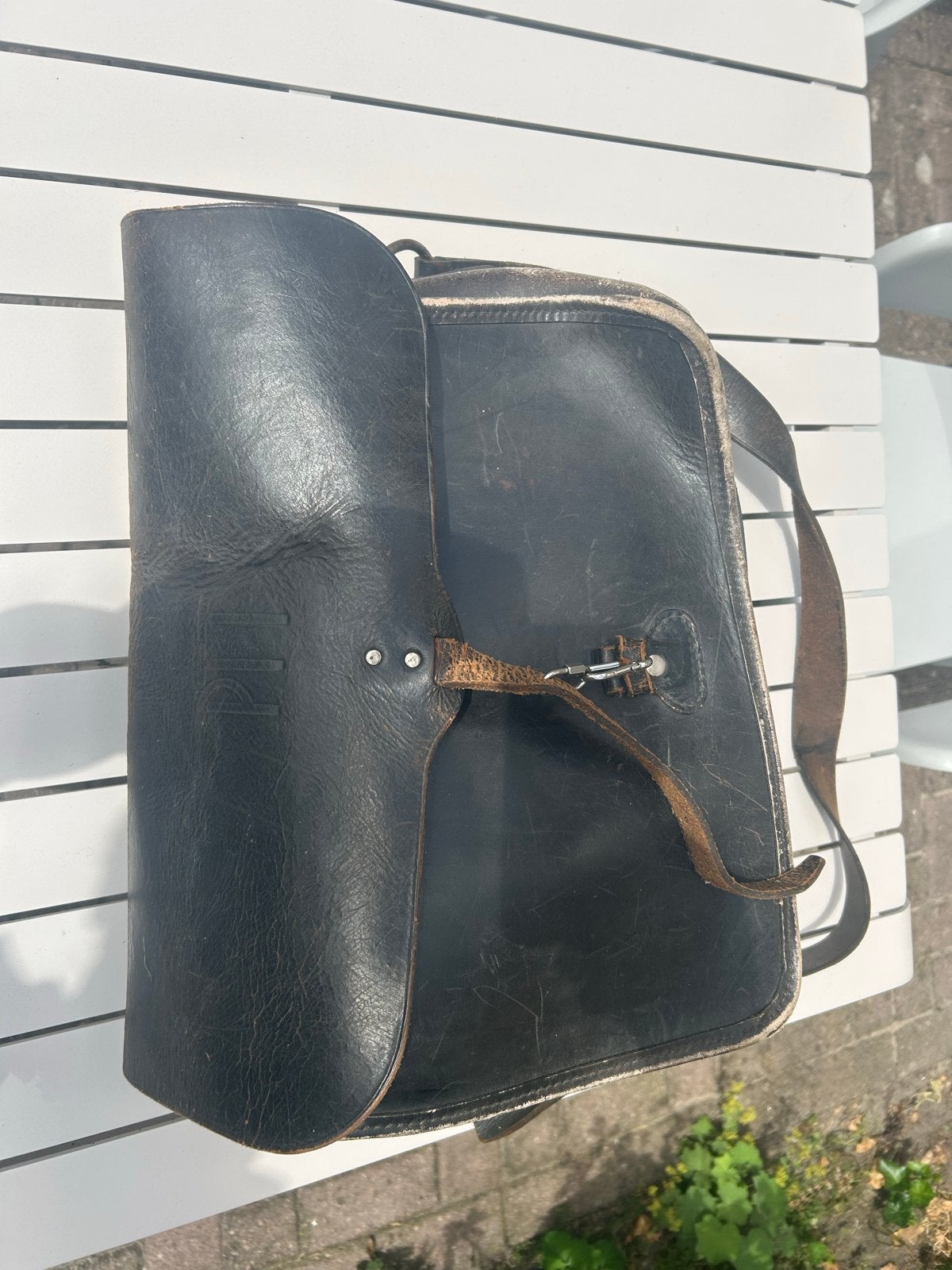 Vintage Leren Bestellerstas /  PTT Posttas, Ophalen of Verzenden