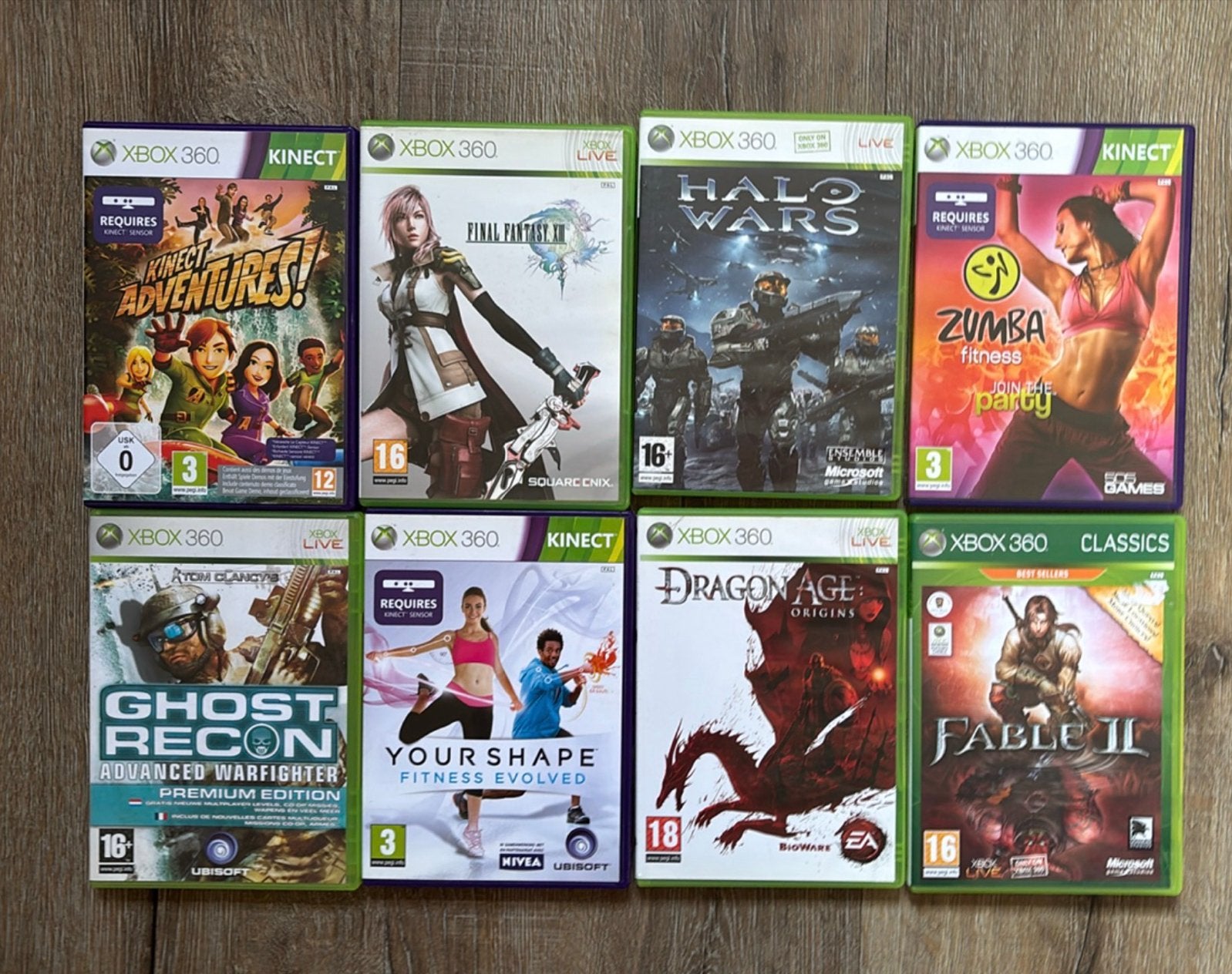 Xbox 360 Games: Ghost Recon, Fable II, Halo Wars, Zumba, etc, Spelcomputers en Games, Online, Gebruikt, Vanaf 18 jaar, Overige genres
