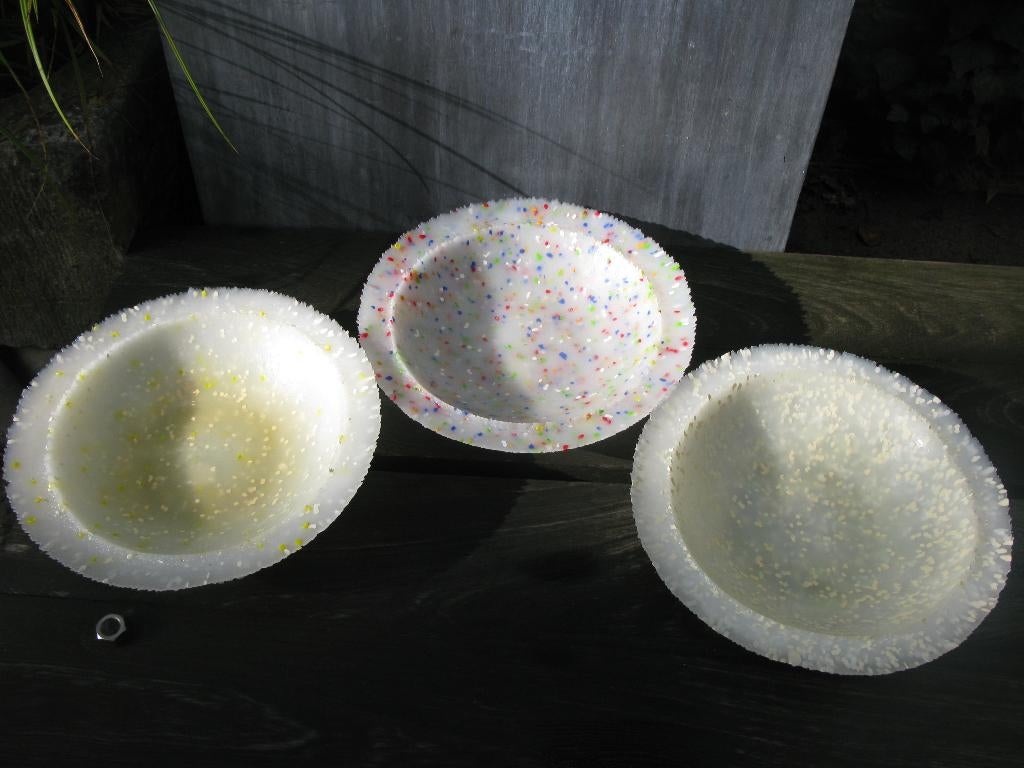 POLY POLY 3 KUNSTSTOF SCHALEN BELGISCH DESIGN, Ophalen of Verzenden