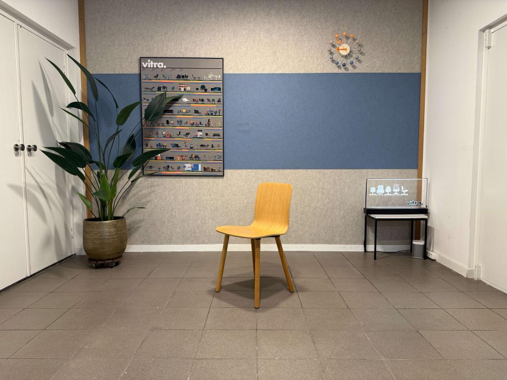 Vitra | Jasper Morrison | HAL Ply Wood | Naturel Eiken | 4x, Vitra, Gebruikt, Ophalen of Verzenden, Vier