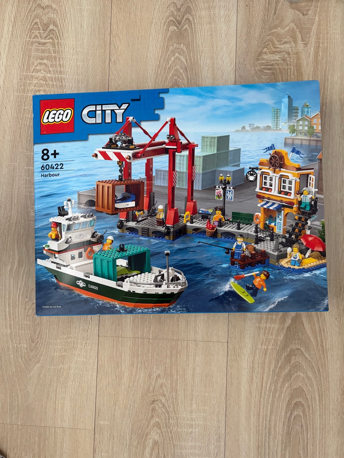 LEGO City 60422 Haven met Vrachtschip en Kraan, City, Nieuw, Ophalen of Verzenden, Complete set