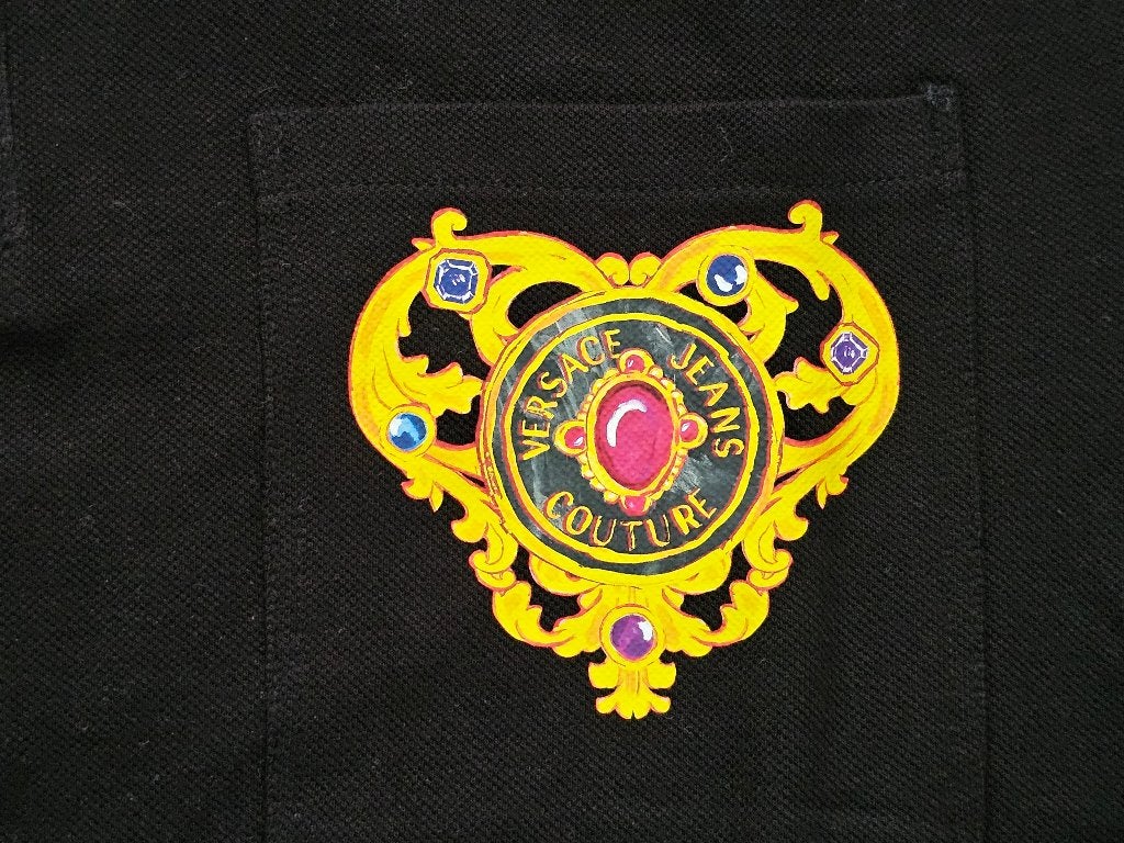 Versace Jeans Couture Zomerpolo Zwart maat M, Zwart, Nieuw, Versace Jeans Couture, Verzenden