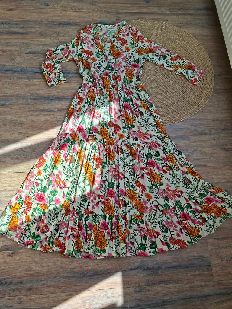 Lollys Laundry Boho Maxi Jurk - Viscose Bloemenprint, Kleding | Dames, Lollys Laundry, Ophalen of Verzenden, Zo goed als nieuw
