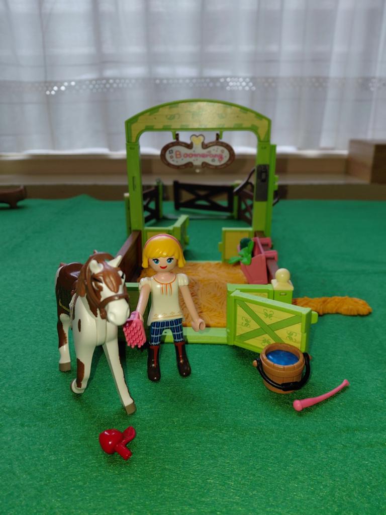 Playmobil Spirit Riding Free Abigail & Boomerang met stal, Ophalen of Verzenden, Gebruikt, Complete set