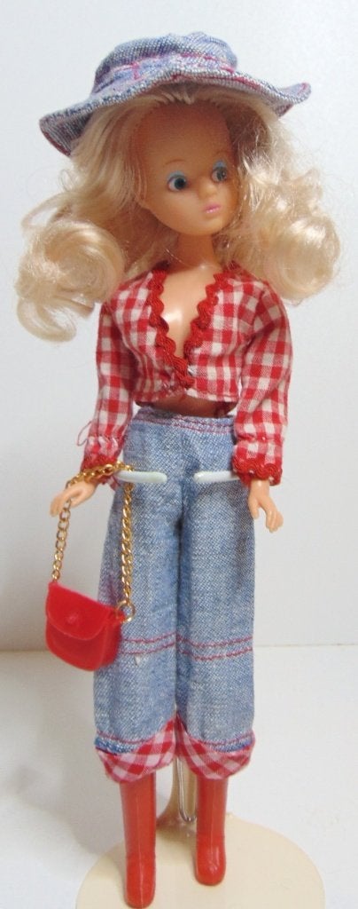 Blonde krullenbol Daisy Mary Quant popje in Buster, Verzamelen, Poppen, Gebruikt, Pop, Verzenden