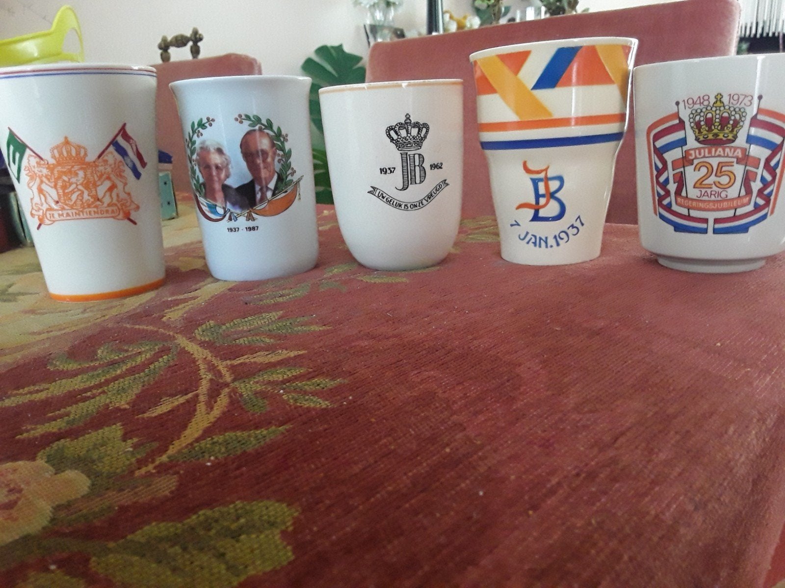 5 herringering  bekers heel goede staat, Ophalen of Verzenden