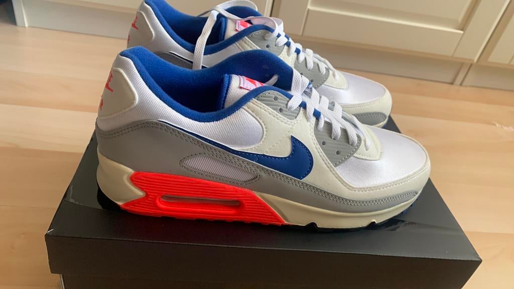 Nike air max 90 QS ultramarine maat 44, Kleding | Heren, Schoenen, Wit, Nieuw, Ophalen of Verzenden, Sneakers of Gympen
