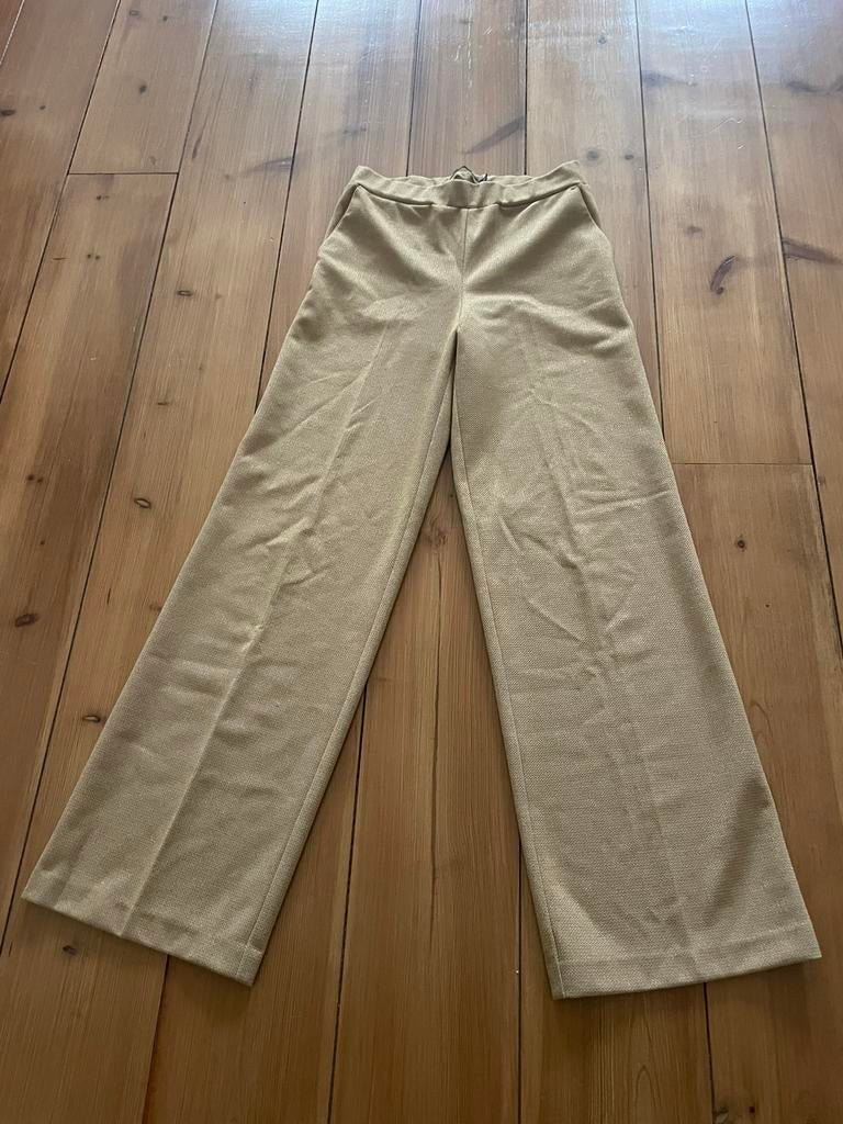 Mooie beige wide leg broek Corel, maat 38, Maat 38/40 (M), Beige, Ophalen of Verzenden, Zo goed als nieuw