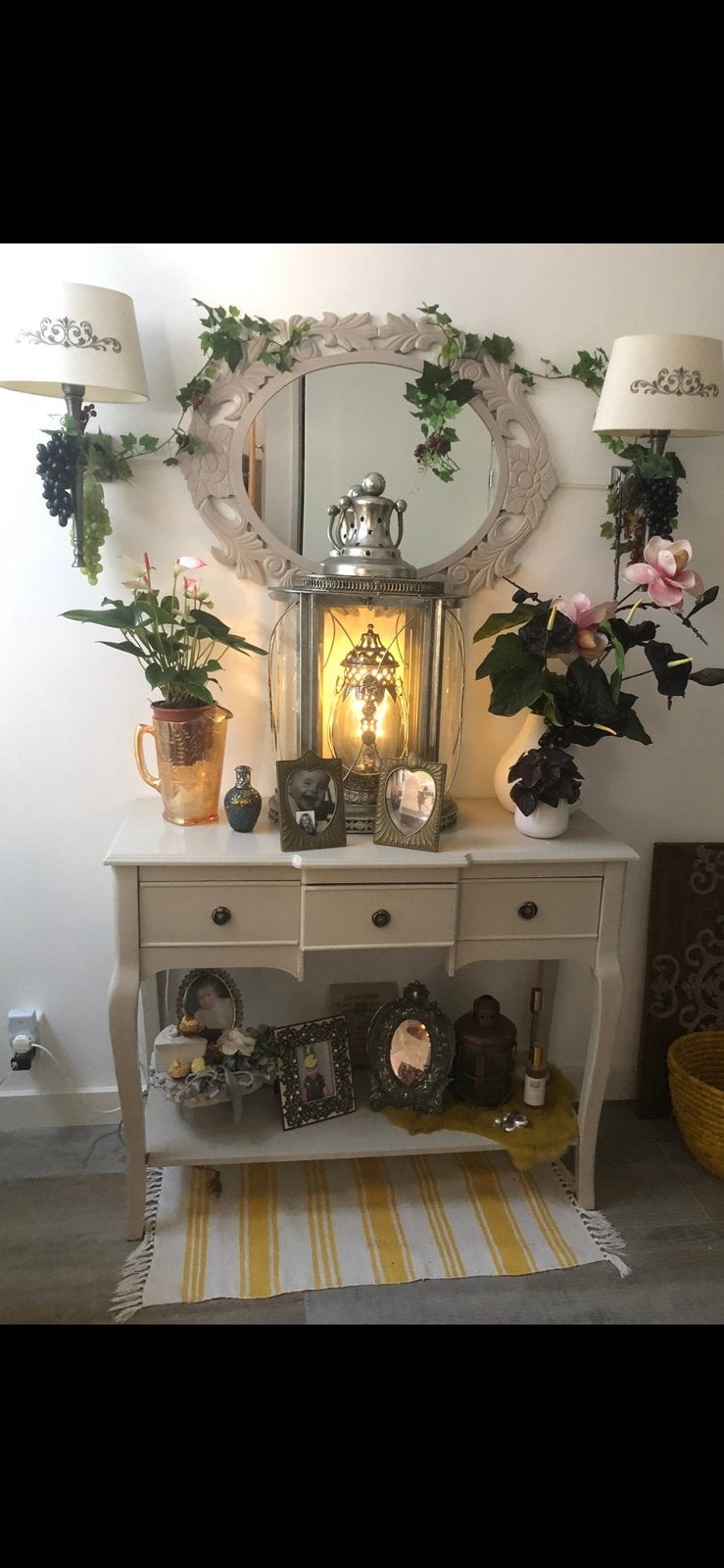 Sitetable brocante, Ophalen of Verzenden, Zo goed als nieuw, 25 tot 50 cm, Rechthoekig