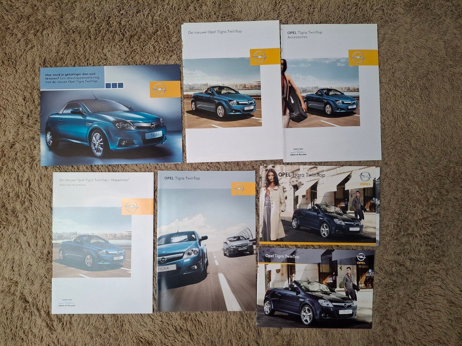 Lot autofolders Opel Tigra Twin Top, Boeken, Verzenden, Zo goed als nieuw, Opel