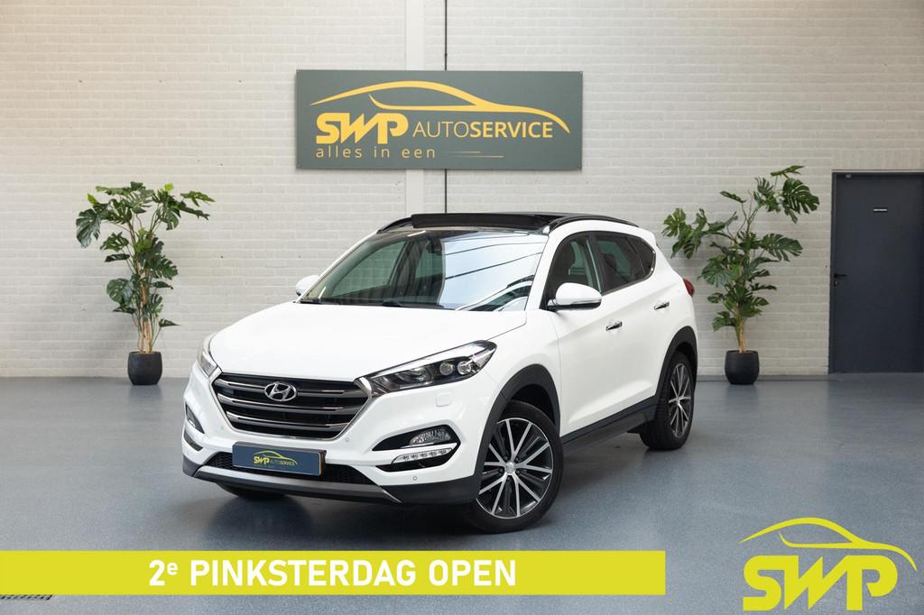 Hyundai Tucson 1.6 T-GDi Premium | 1900kg trekgewicht | Pano, Auto's, Hyundai, Voorwielaandrijving, Gebruikt, 4 cilinders, Wit