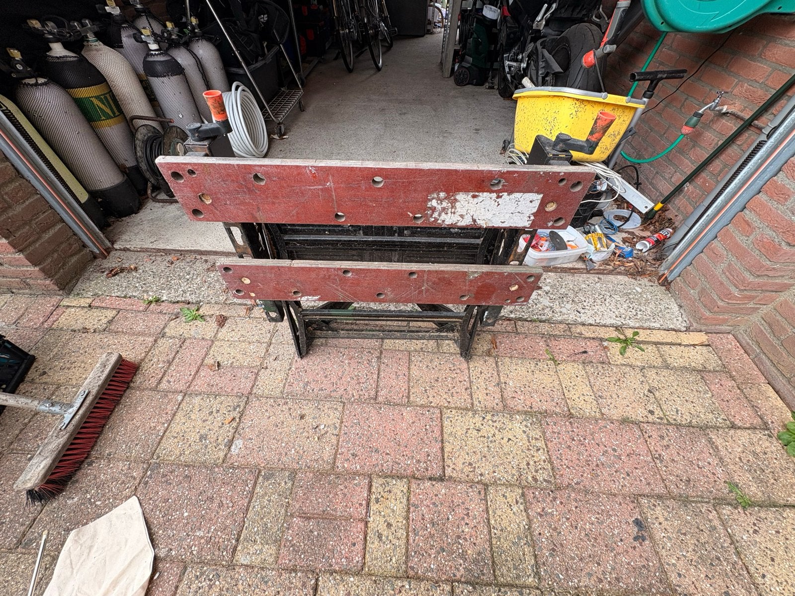 Workmate werkbank - Handig en inklapbaar, Ophalen, Gebruikt, 70 tot 120 cm, Inklapbaar