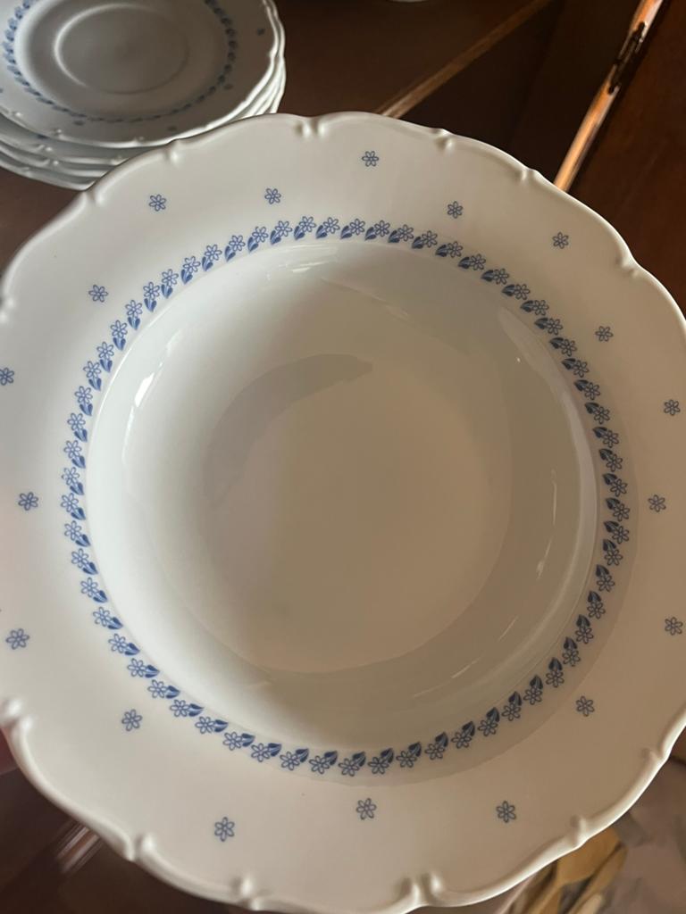 Moritz Zdekauer servies blauw wit, Ophalen