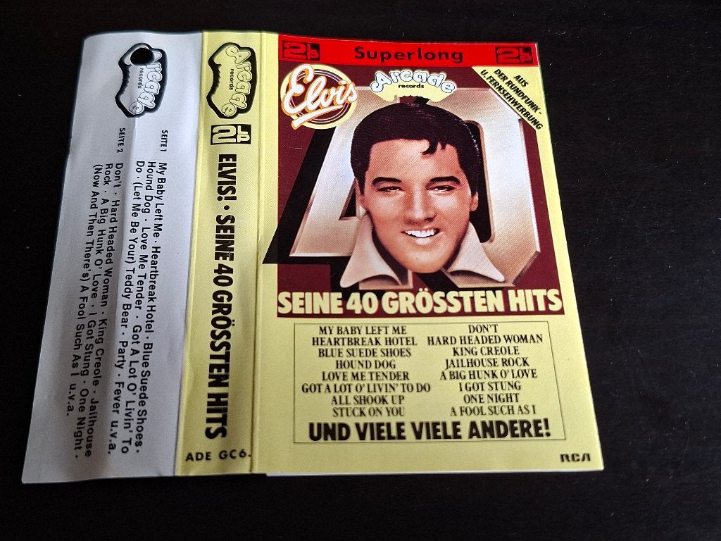 ELVIS PRESLEY - SEINE 40 GRÖSSTEN HITS (MC), 1 bandje, Ophalen of Verzenden, Zo goed als nieuw, Origineel