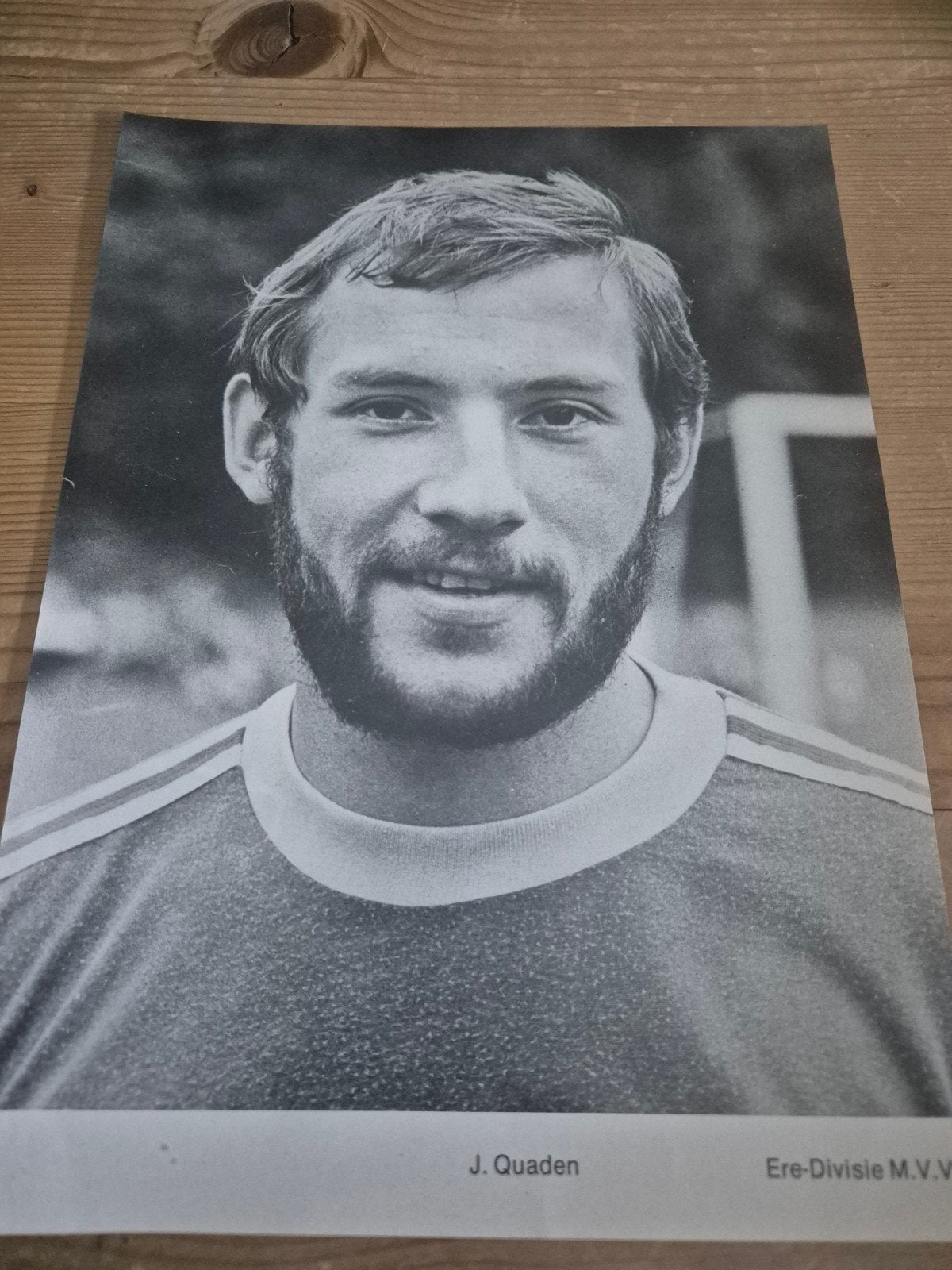 MVV ,J . QUADEN poster, Verzamelen, Sportartikelen en Voetbal, Ophalen of Verzenden, Poster, Plaatje of Sticker