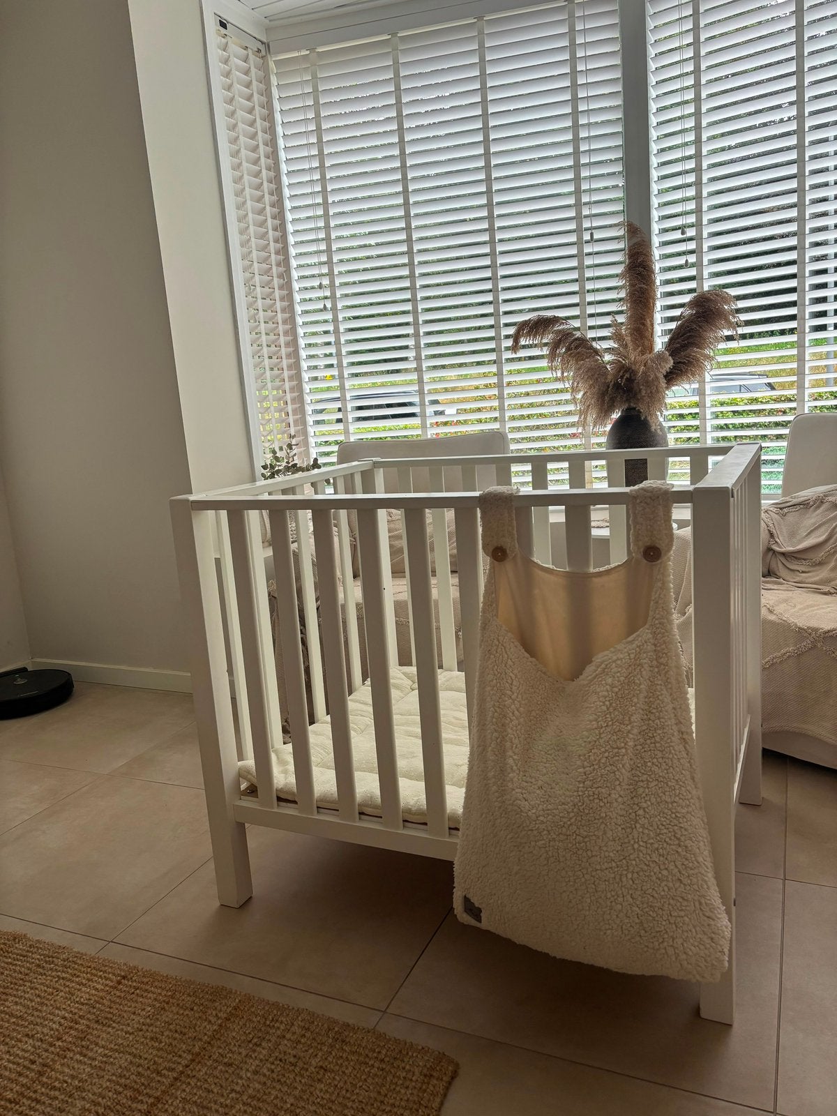 Witte Box van babypark, Ophalen, Zo goed als nieuw, Boxkleed