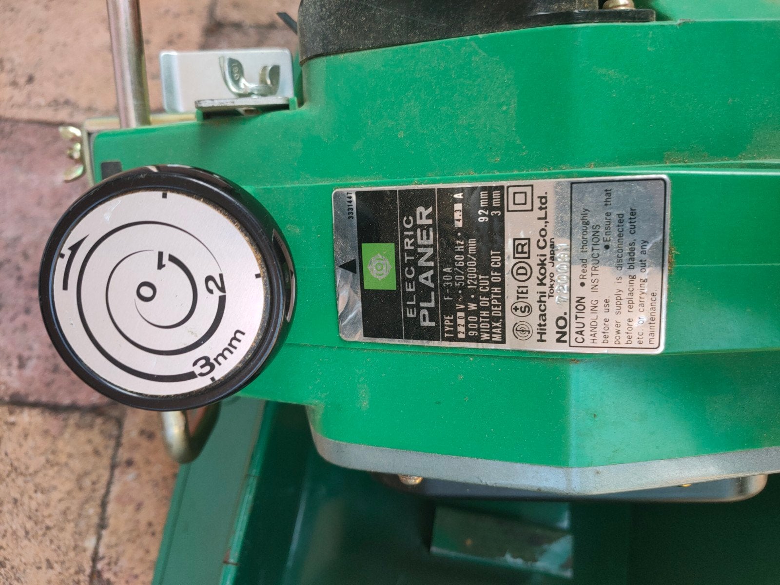 Hitachi F-30A elektrische schaafmachine, Ophalen, Gebruikt
