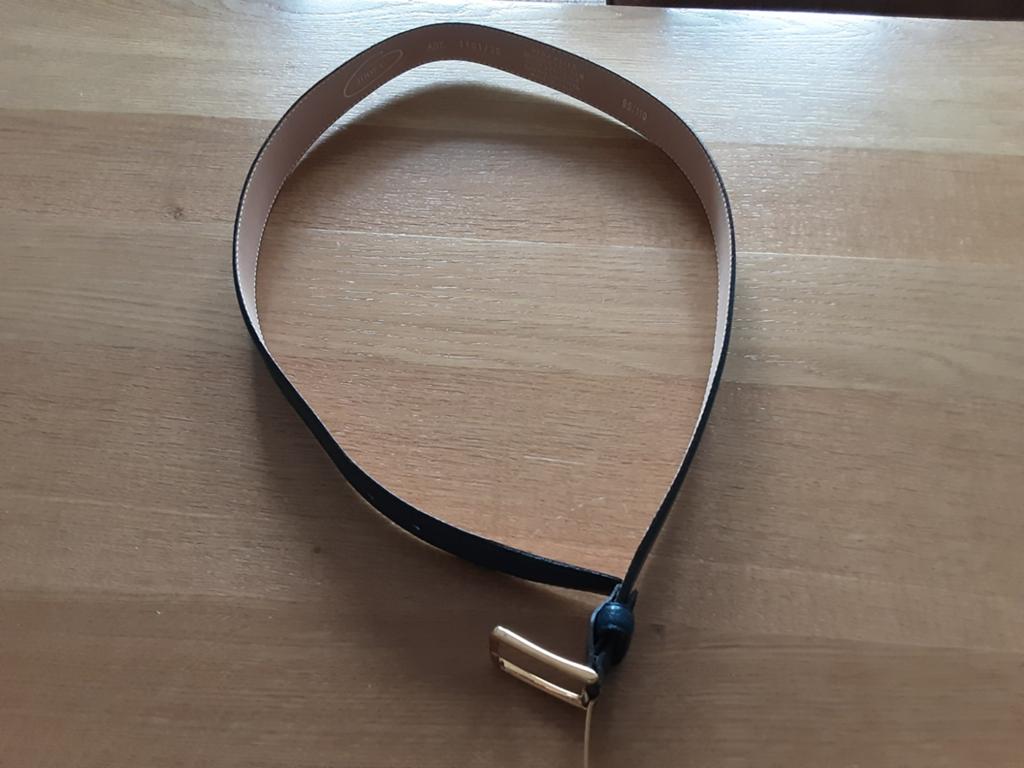 Joop.V Damesriem donker blauw Leer - Made in Italy, Kleding | Dames, Riemen en Ceinturen, Zo goed als nieuw, Heupriem, 100 cm of meer