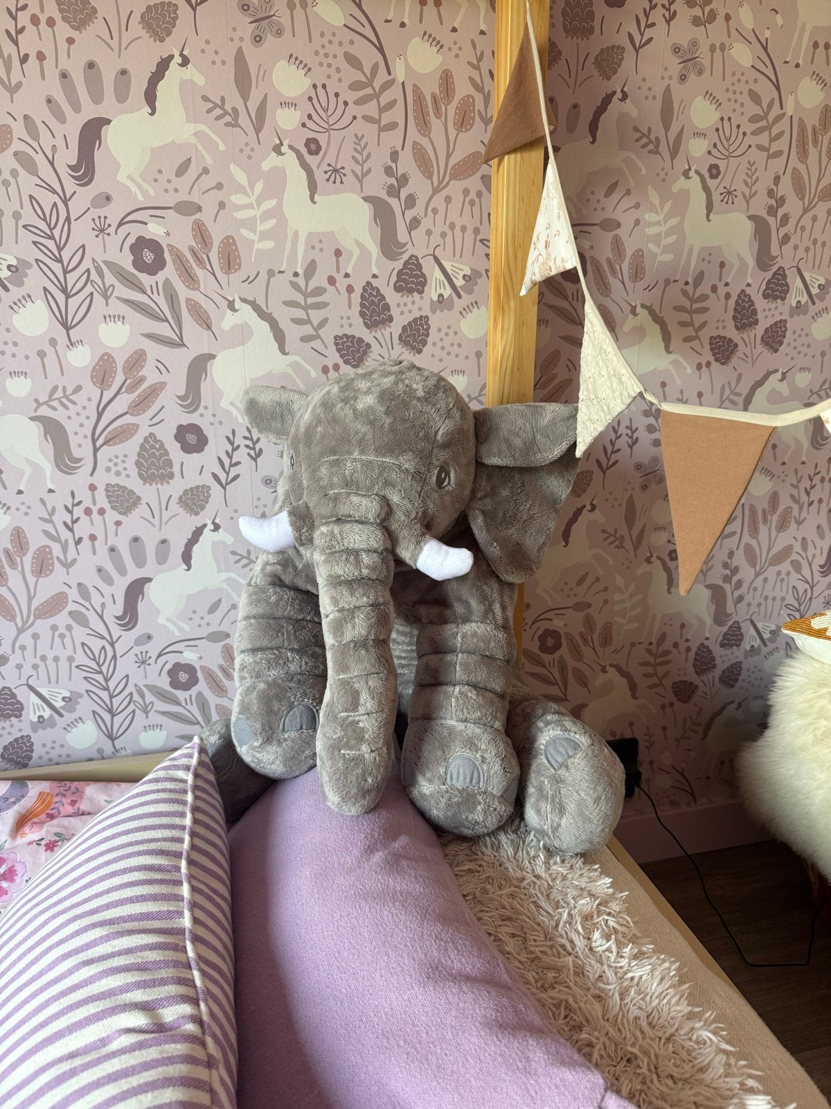 IKEA JÄTTESTOR Olifant Knuffel 60 cm, IKEA, Grijs, Ophalen of Verzenden, Zo goed als nieuw
