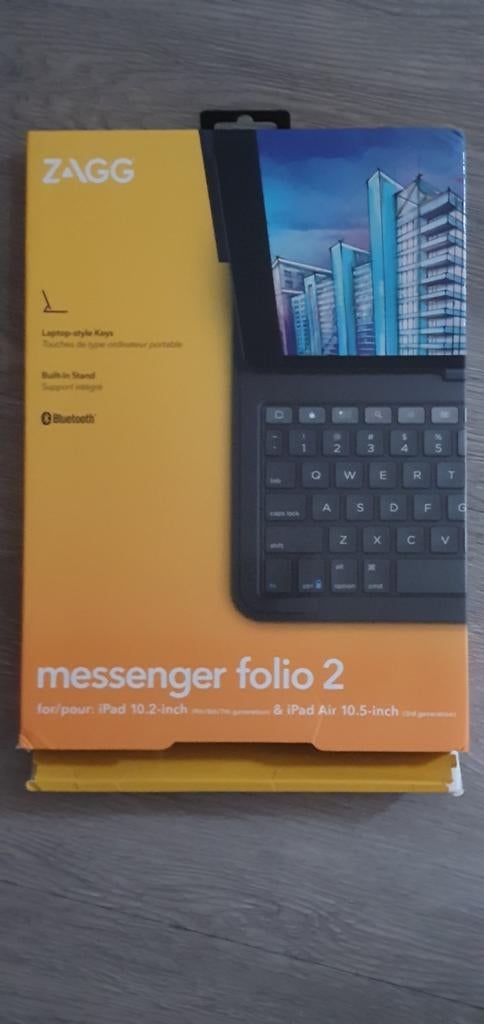 ZAGG Messenger Folio 2 iPad hoes met toetsenbord, Ophalen of Verzenden, Nieuw, 10 inch, Apple iPad