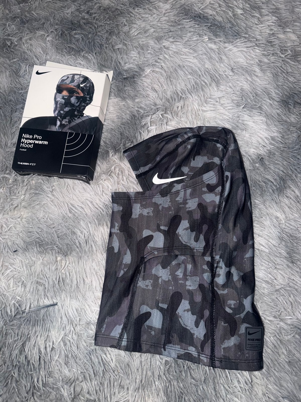 Nike Pro Hyperwarm Hood Camo Skimask Balaclava, Meerkleurig, Nieuw, Overige maten, Ophalen of Verzenden