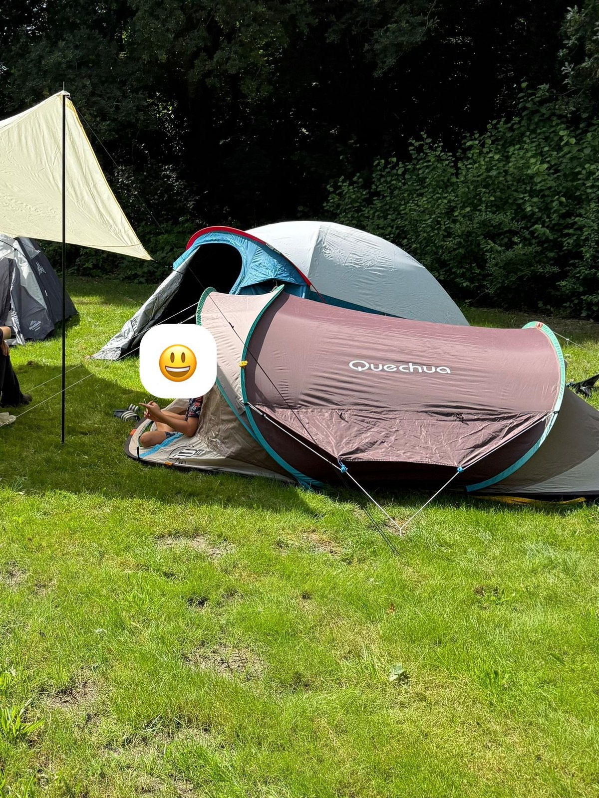 2 persoons tent Decathlon Quechua, Ophalen, Zo goed als nieuw, Tot en met 2