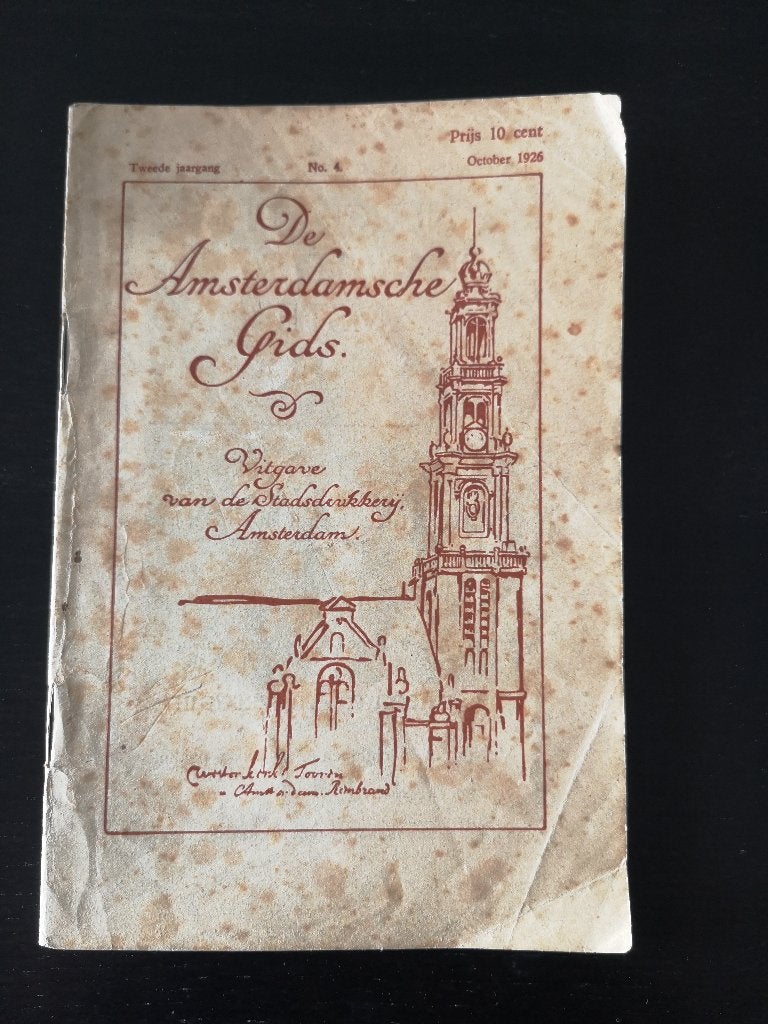 De Amsterdamse Gids, 1926, Muiderpoortkwartier 50-Jr Jubileu, Ophalen of Verzenden