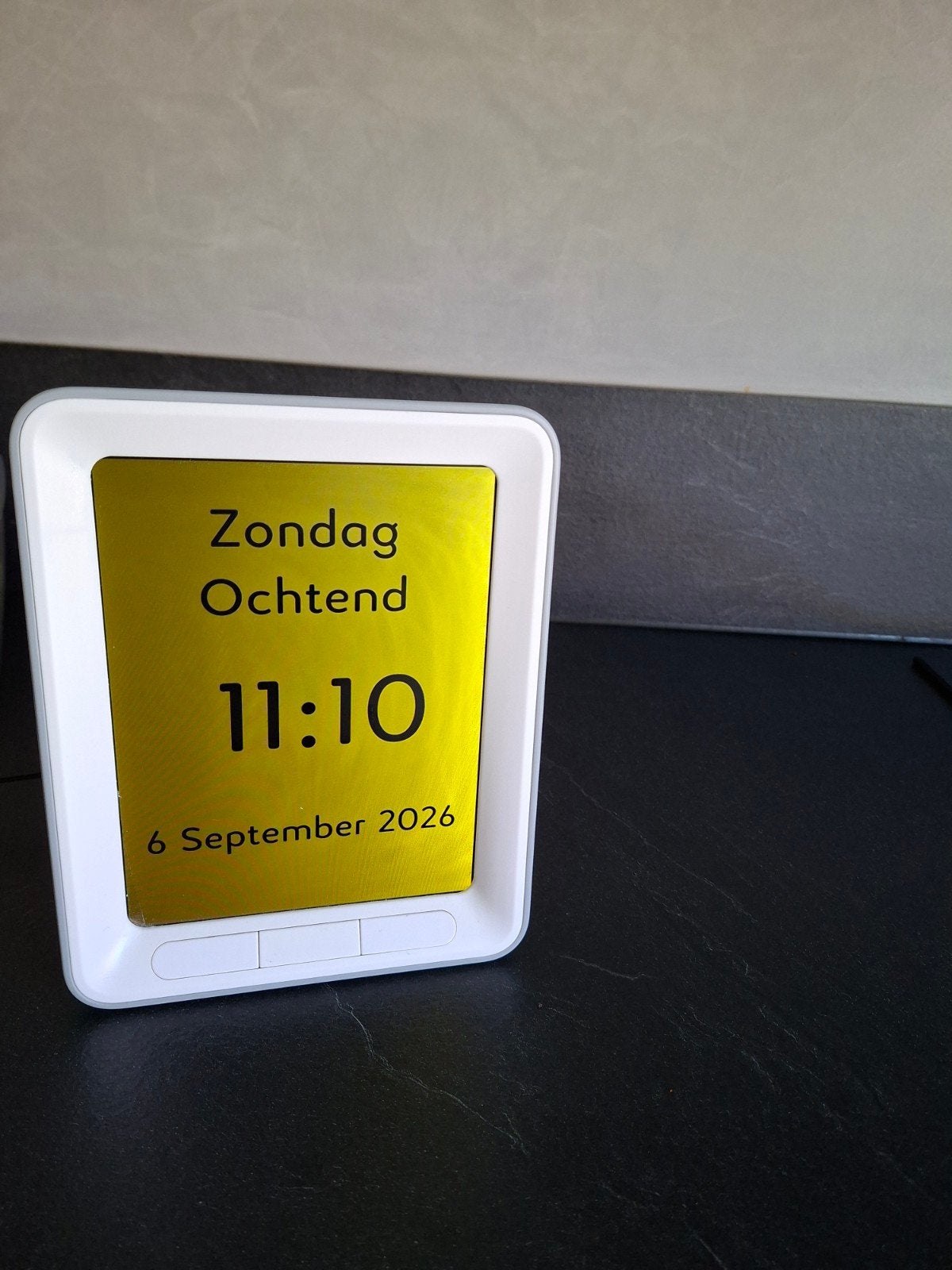 dementie klok, Huis en Inrichting, Ophalen of Verzenden, Zo goed als nieuw, Wandklok