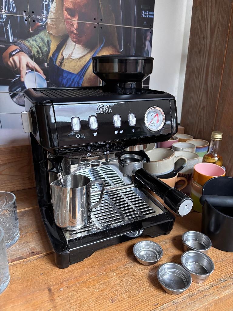 Espresso machine Solis Grind & Infuse Compact, Gebruikt, Espresso apparaat, Ophalen of Verzenden, 2 tot 4 kopjes