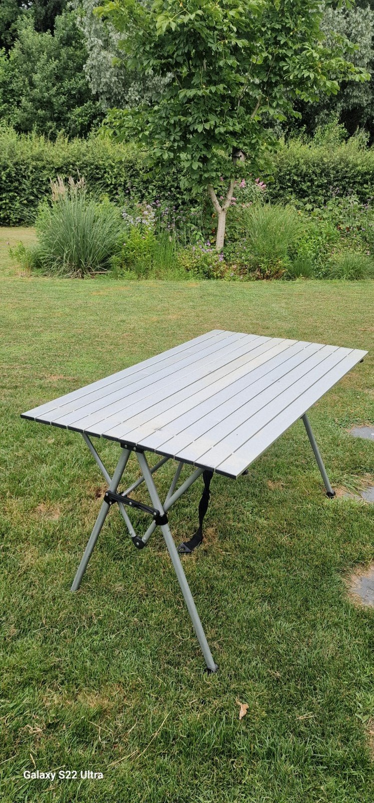 Aluminium kampeertafel, Ophalen of Verzenden, Gebruikt, Campingtafel