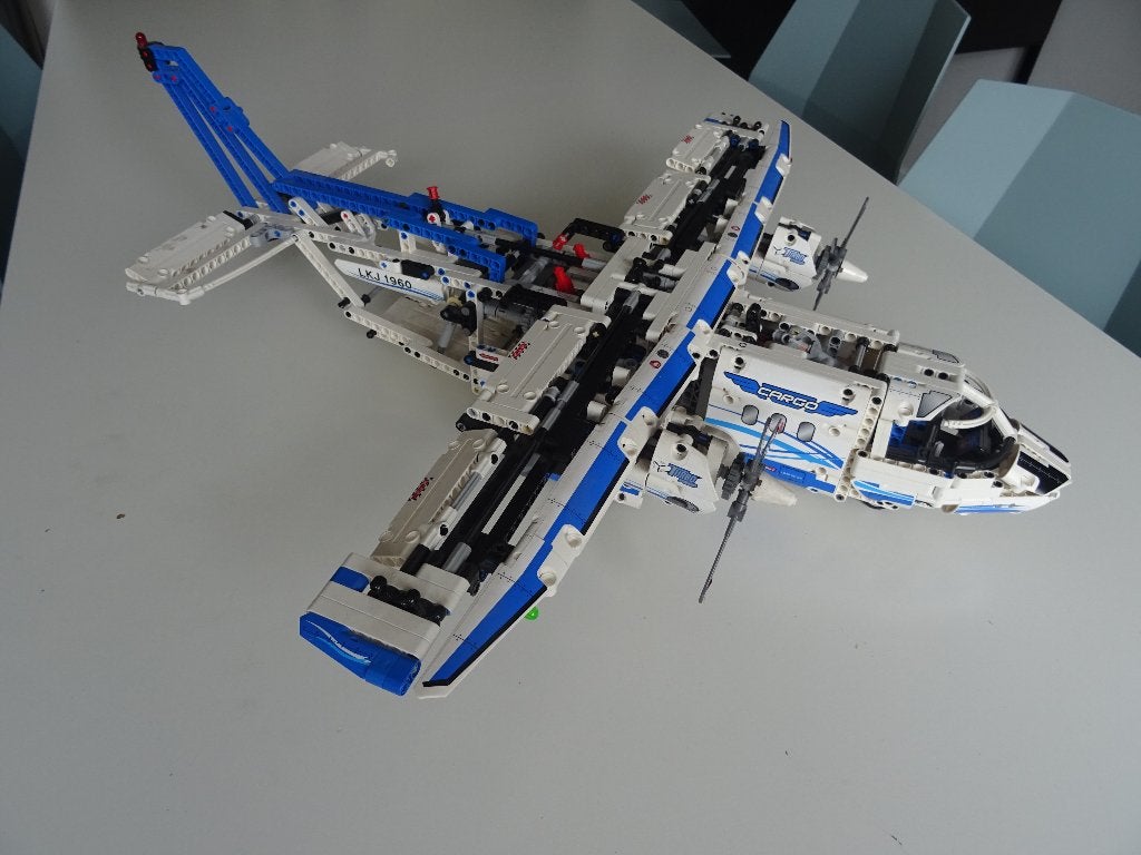 technic Lego vliegtuig 42025 vrachtvliegtuig, Lego, Ophalen of Verzenden, Zo goed als nieuw, Technic