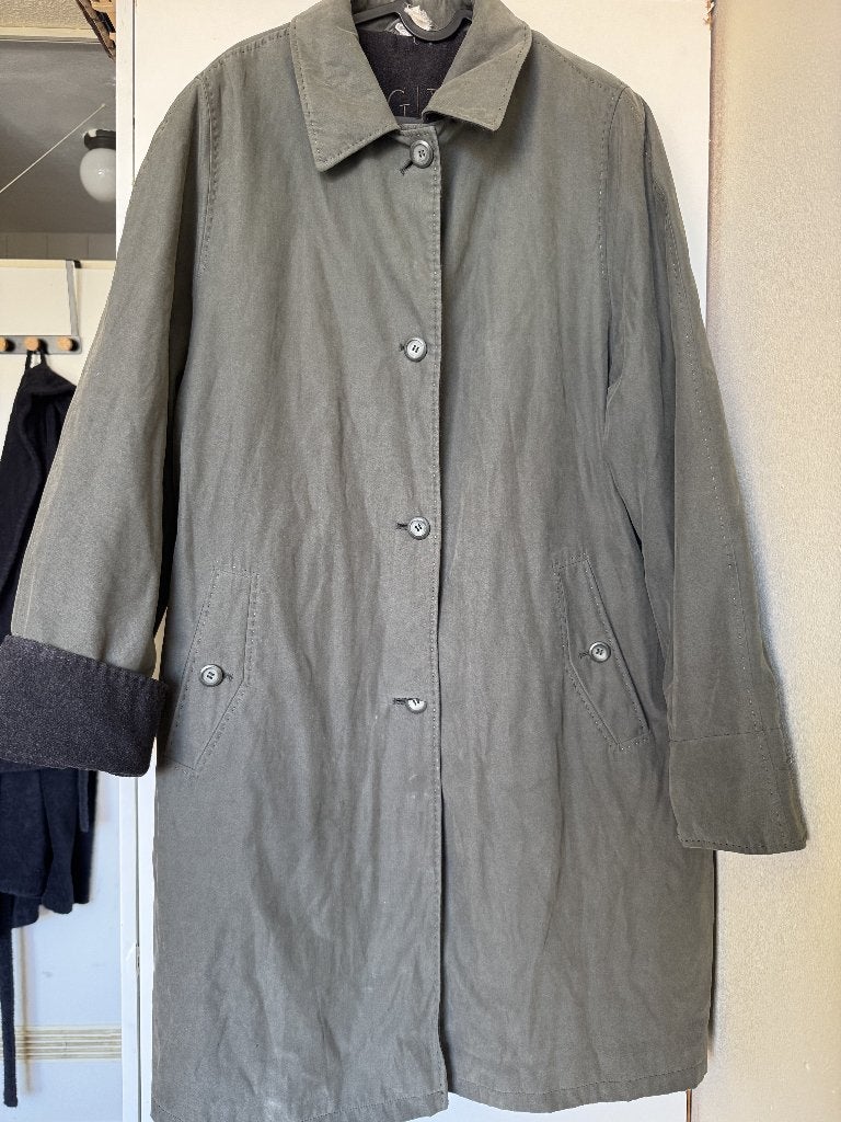 Jas Maat L Trenchcoat, Maat 42/44 (L), Ophalen of Verzenden, Goldix, Gedragen
