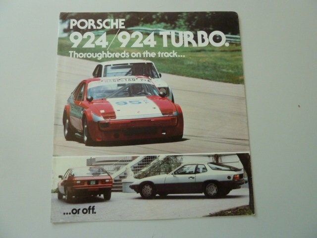 1981 Porsche 924 & 924 Turbo Brochure USA, Ophalen of Verzenden, Gelezen, Porsche