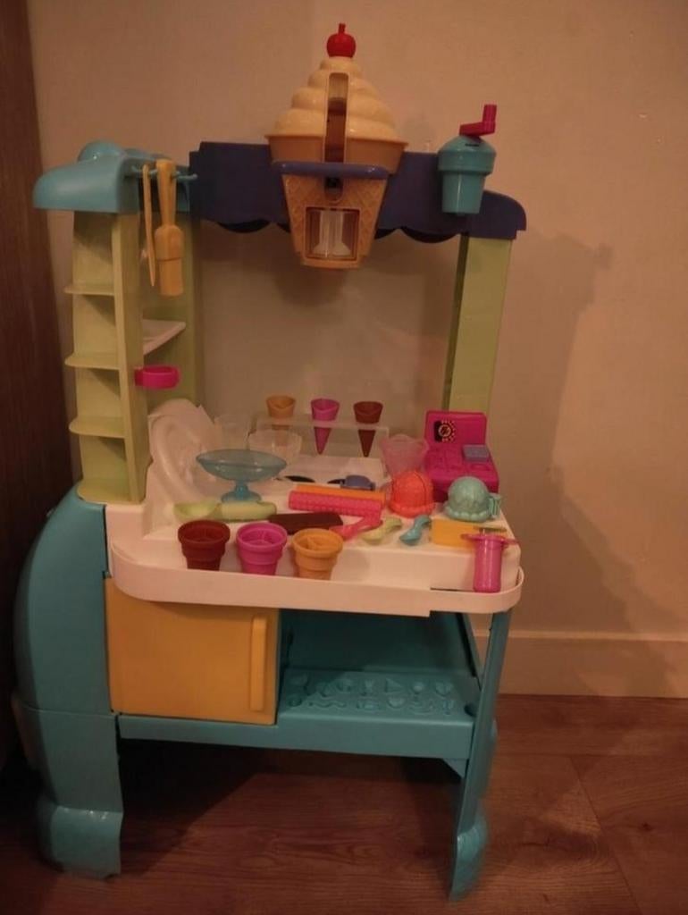 Play-Doh ijscowagen met veel accessoires en extra klei, Ophalen, Zo goed als nieuw, Jongen of Meisje