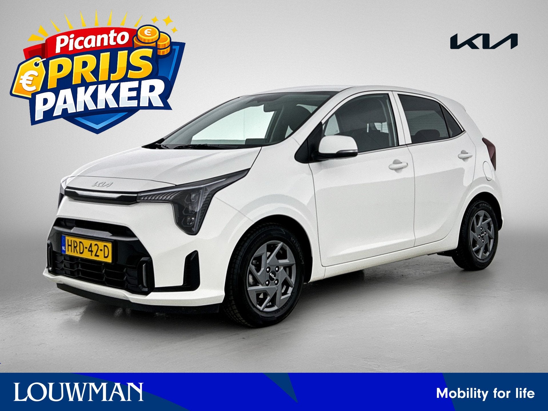 Kia Picanto 1.0 DPI DynamicPlusLine | Navigatie | Licht meta, Voorwielaandrijving, 12 maanden, Stof, 4 stoelen
