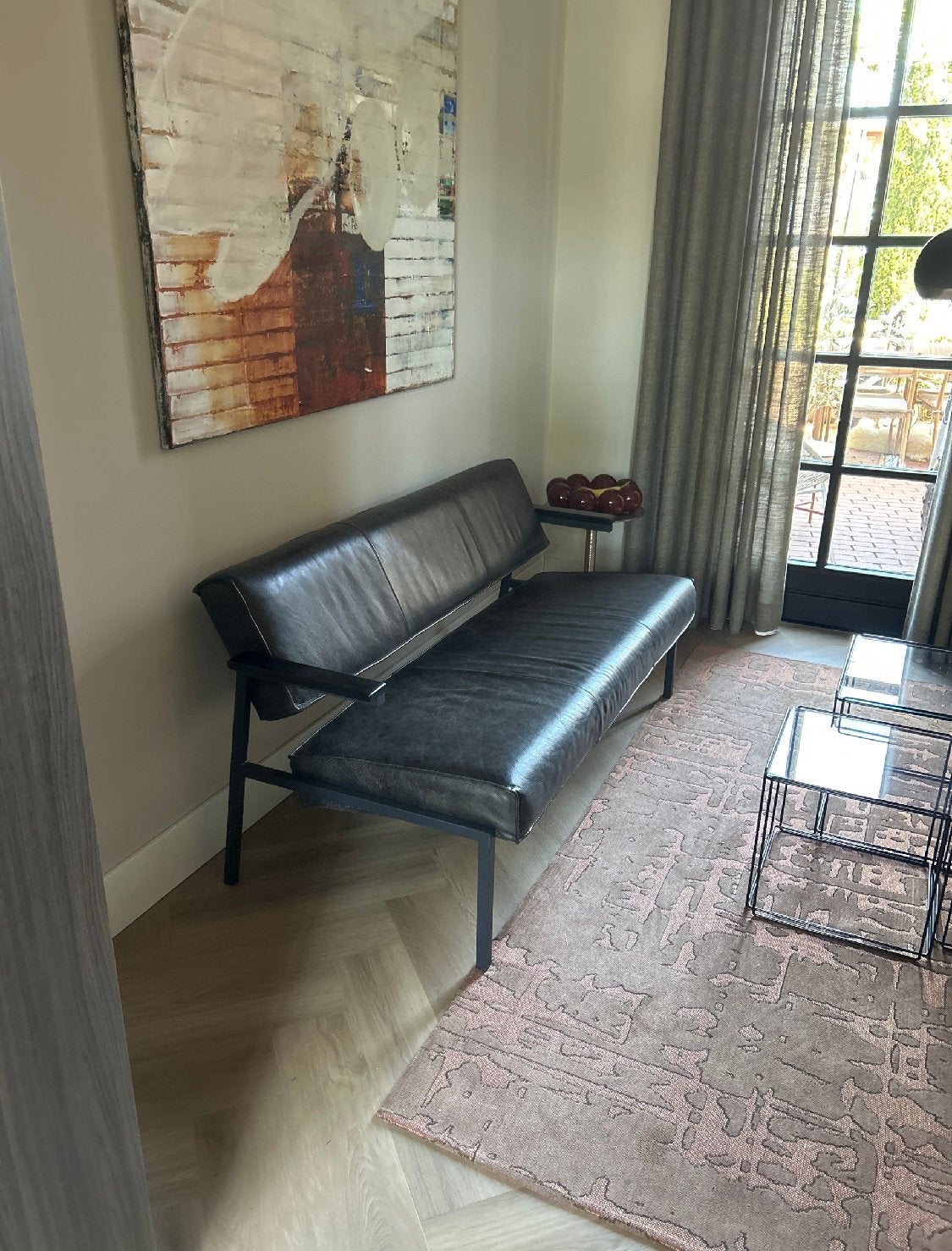 Luxe lederen loungeset. Het Anker - Bossa Nova, Ophalen, Zo goed als nieuw, Leer