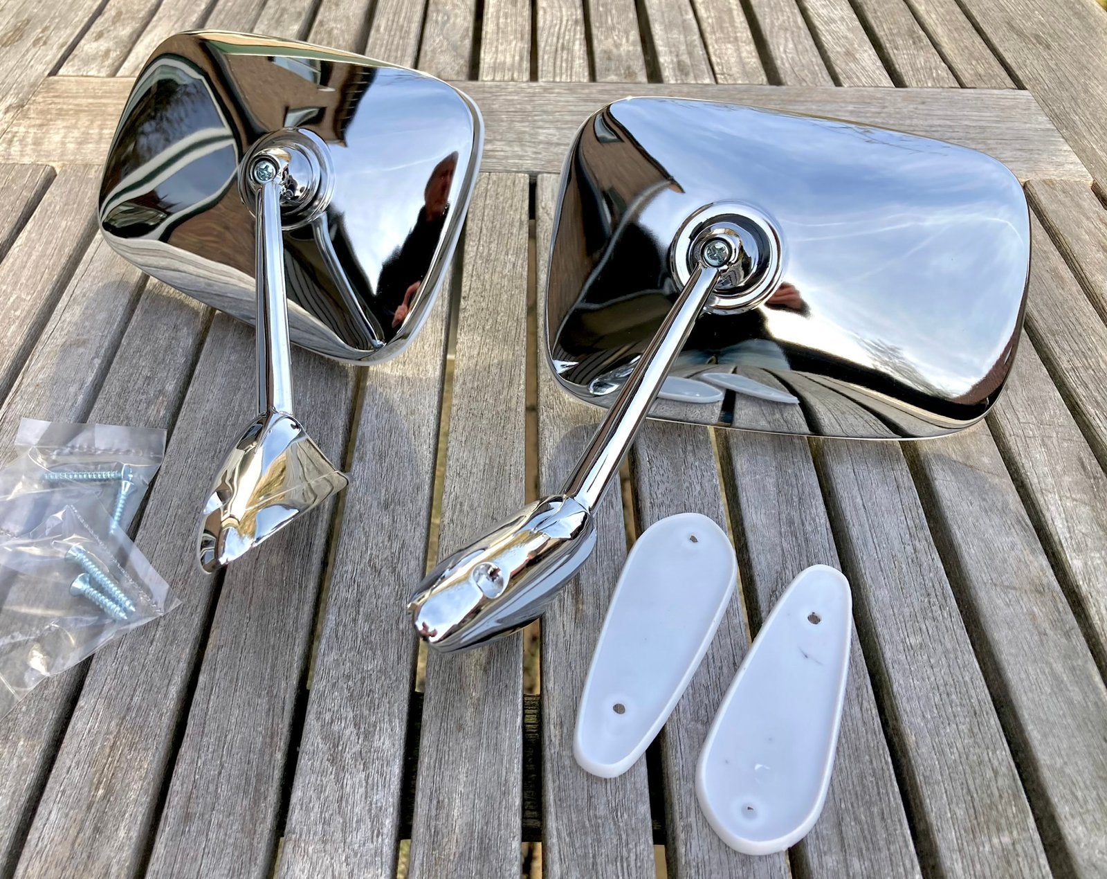 Chrome oldtimer spiegels type Cipa 2, Ophalen of Verzenden, Nieuw