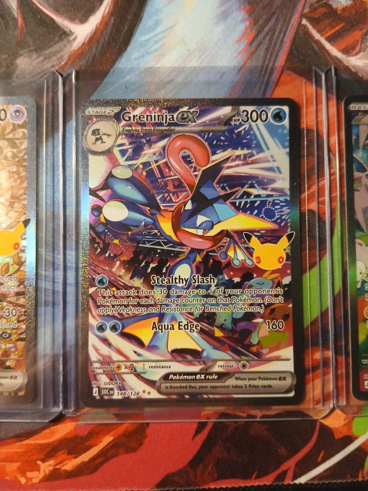 30th celebration greninja ex 148/128, Ophalen, Nieuw, Losse kaart, Foil